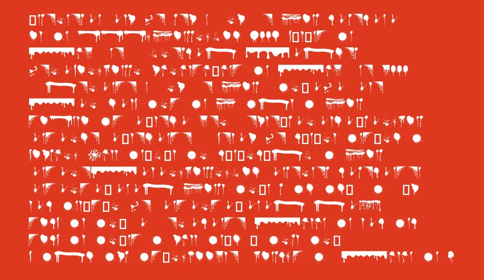 dripping font 1