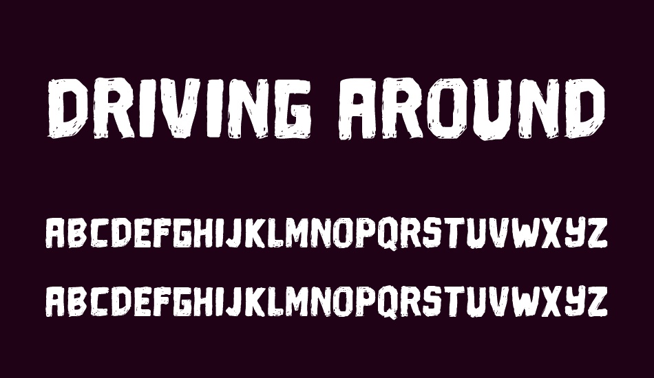 driving-around font