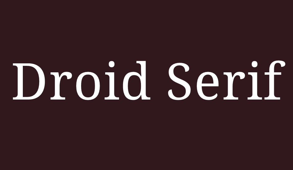 droid-serif font big