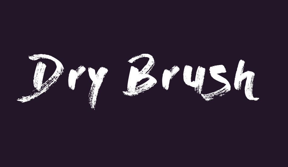 dry-brush font big