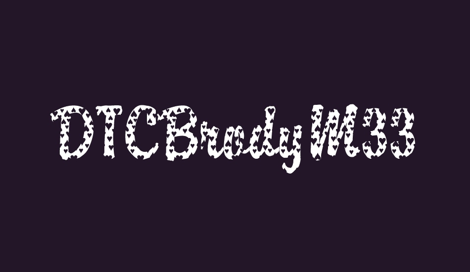 dtcbrodym33 font big