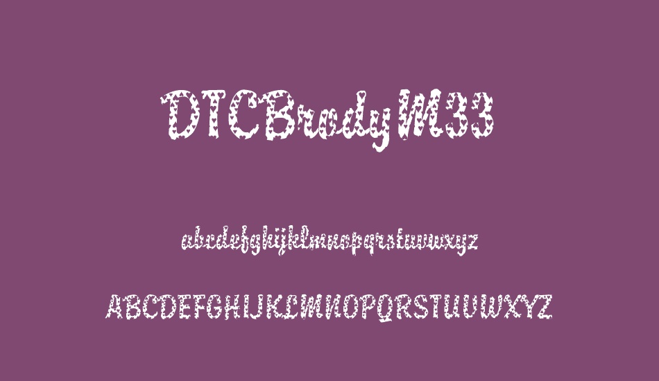 dtcbrodym33 font