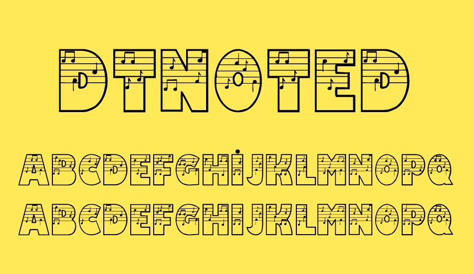 dtnoted font