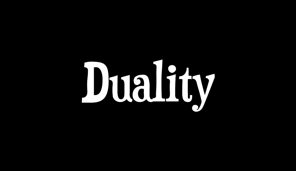 duality font big