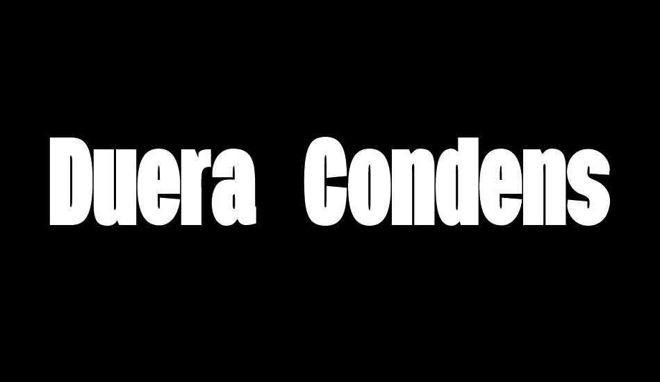 duera-personal-use-condensed font big