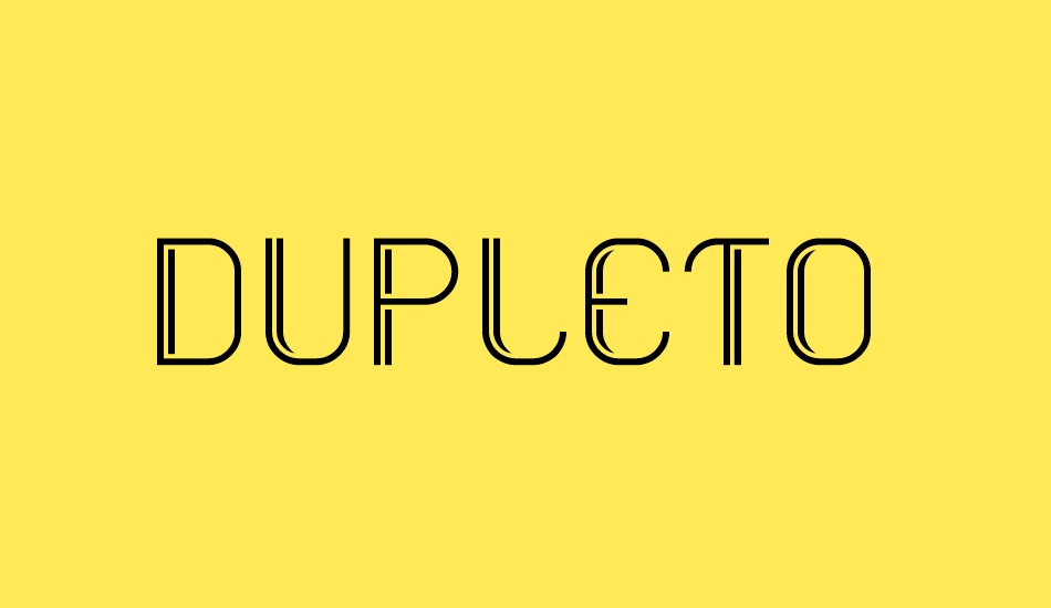 dupleto font big