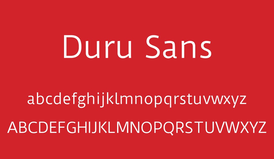 duru-sans font