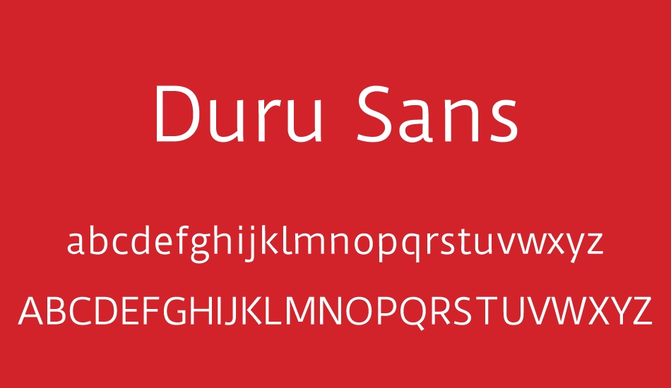 duru-sans font