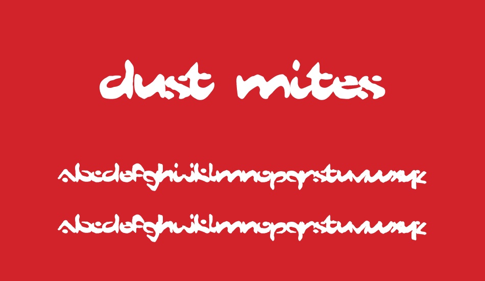 dust-mites font