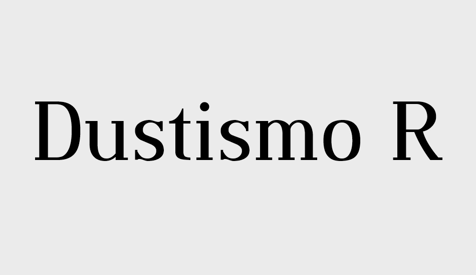 dustismo-roman font big