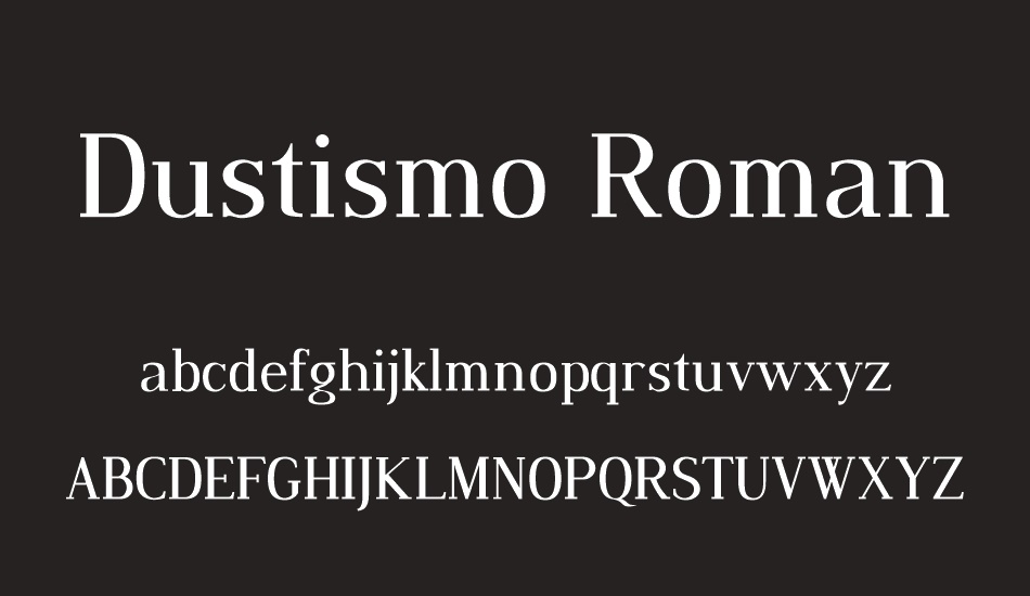 dustismo-roman font