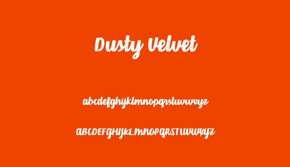 dusty-velvet font