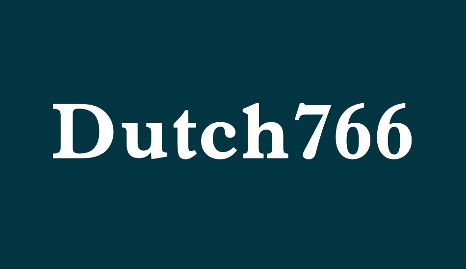dutch766-bt font big