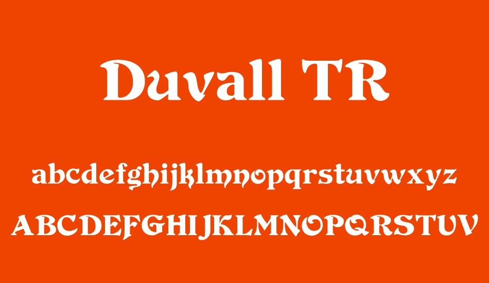 duvall-tr font