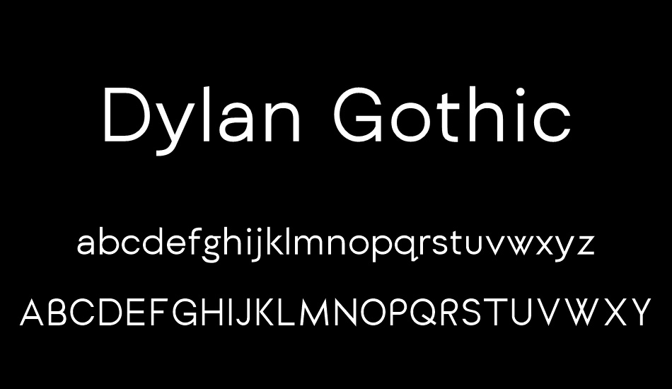 dylan-gothic font