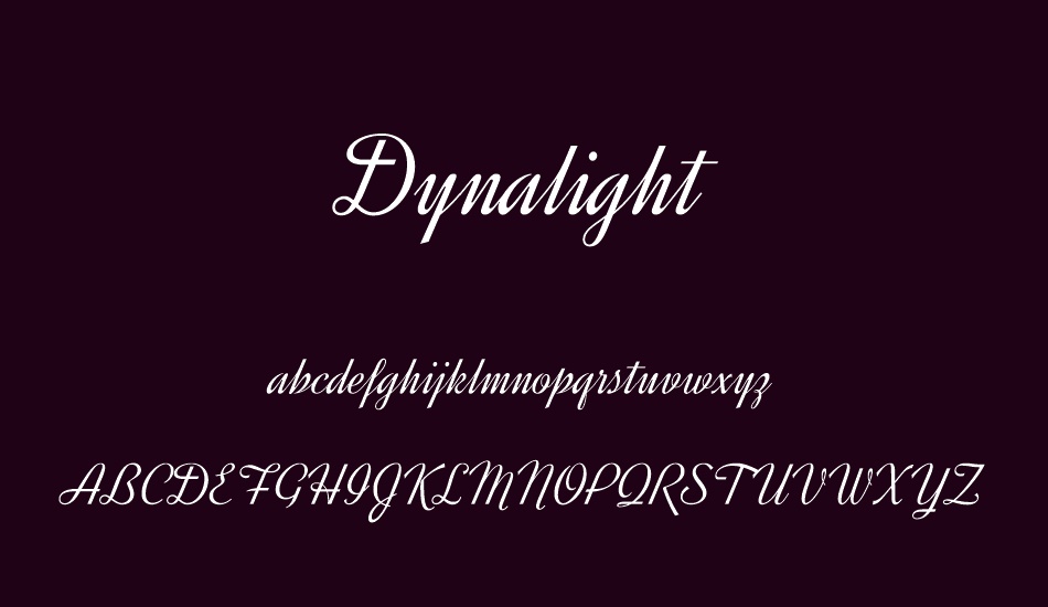 dynalight font