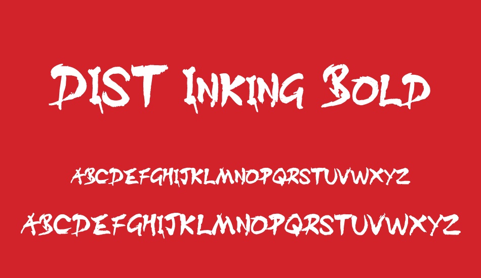 dıst-ınking-bold font