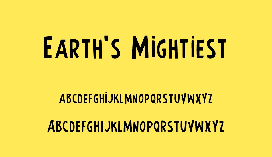 earths-mightiest font