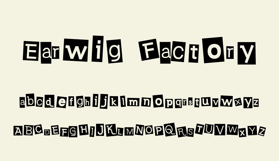 earwig-factory font