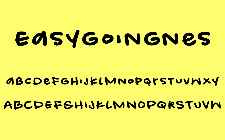 Easygoingness font
