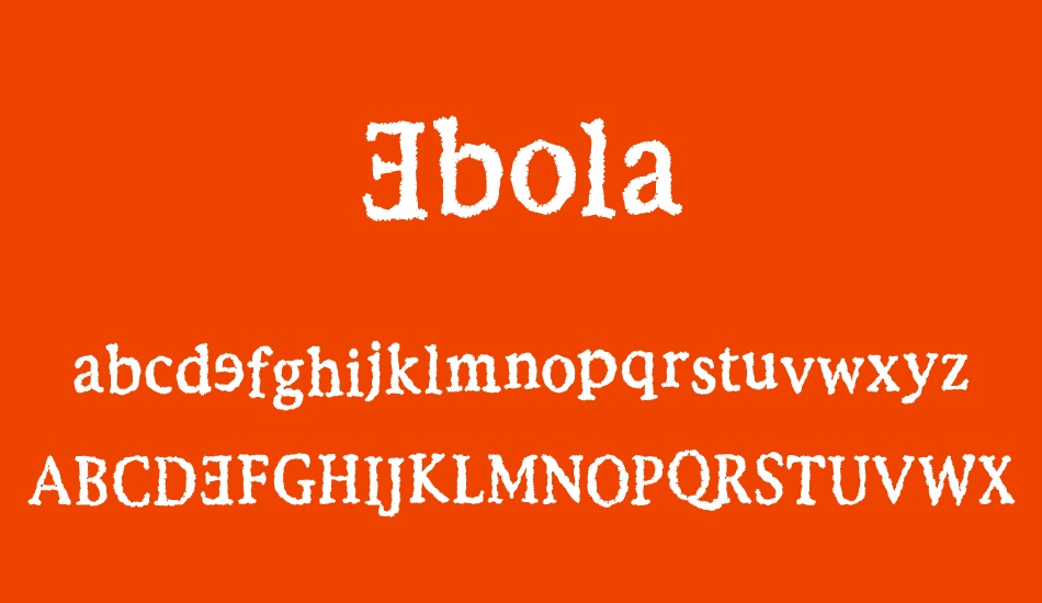 ebola font