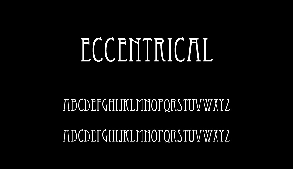 eccentrical font
