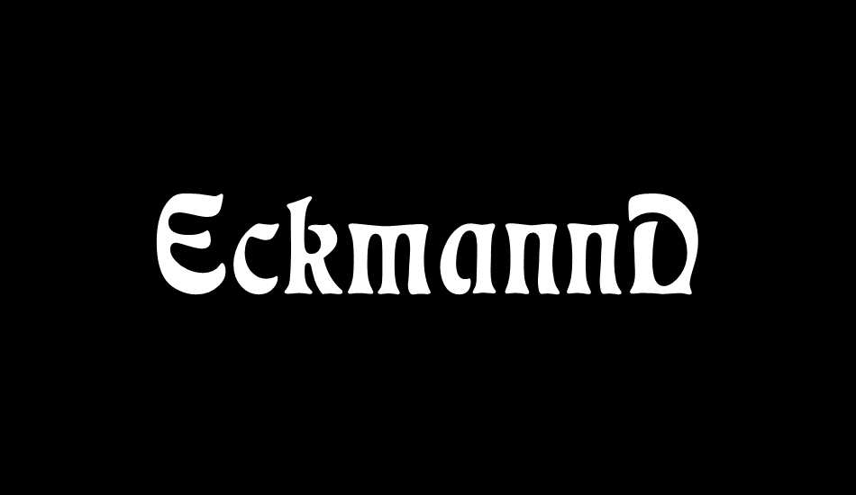 eckmannd font big