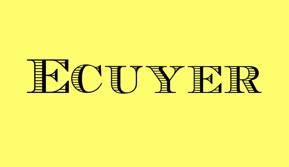 ecuyerdax font big