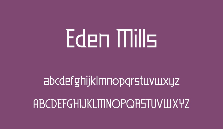 eden-mills font
