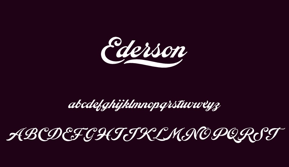 ederson-personal-use-only font