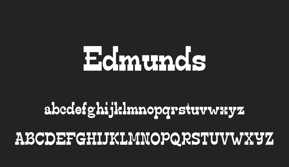 edmunds font