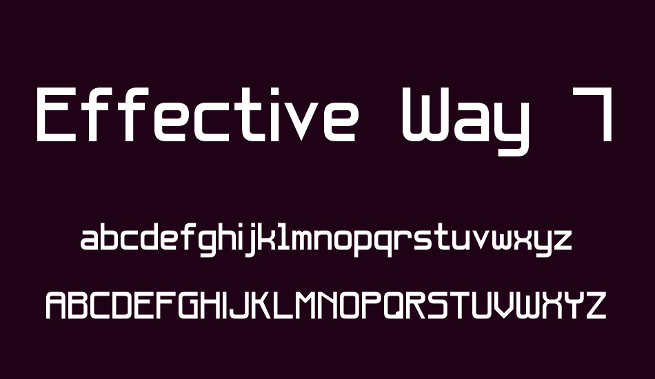 effective-way-7 font
