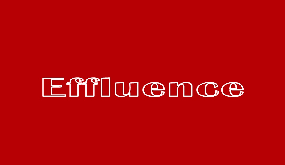 effluence font big