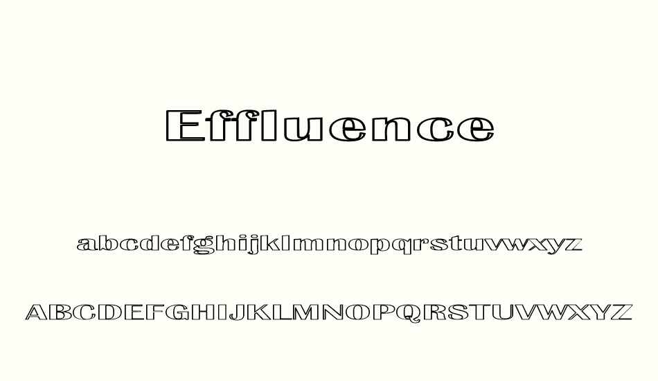 effluence font