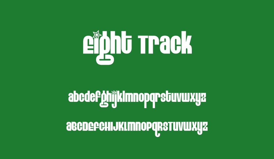 eight-track font