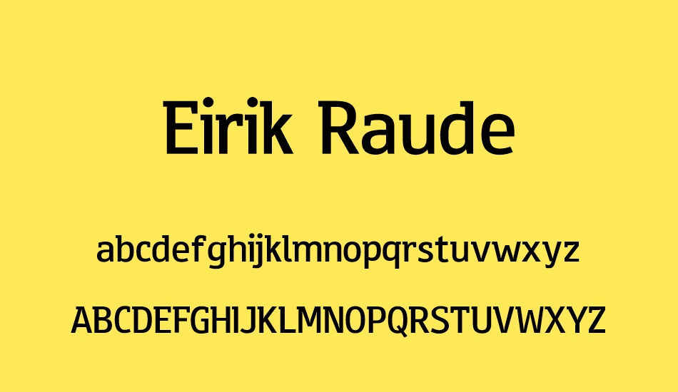 eirik-raude font