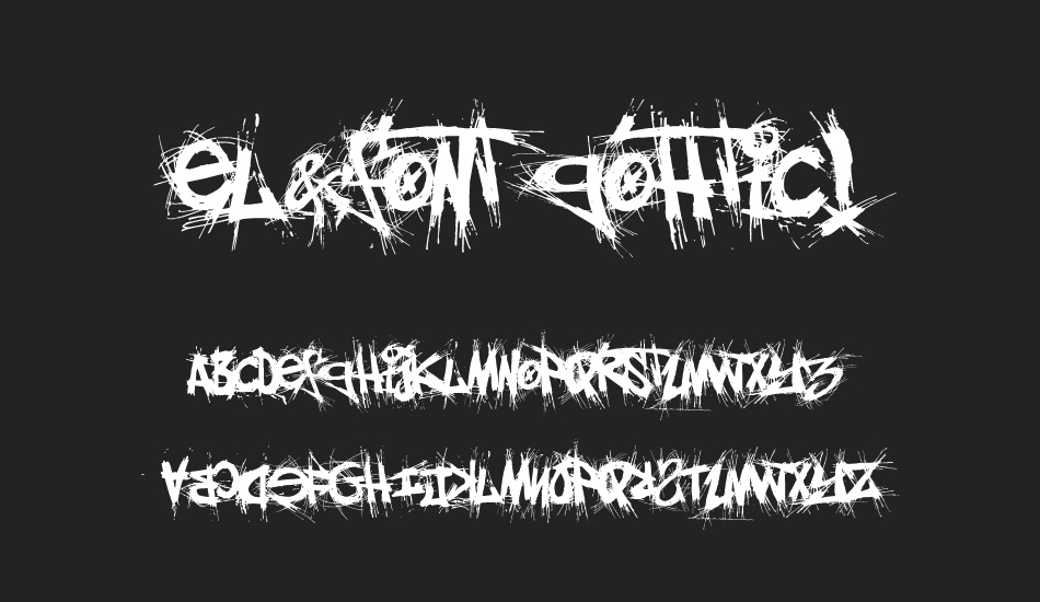 el&font-gohtic font