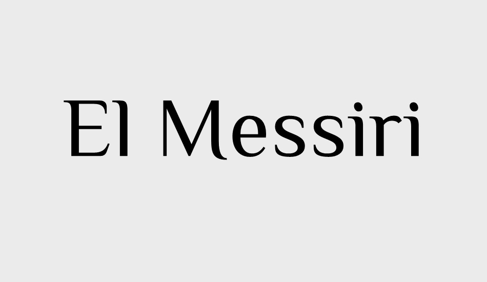 el-messiri font big