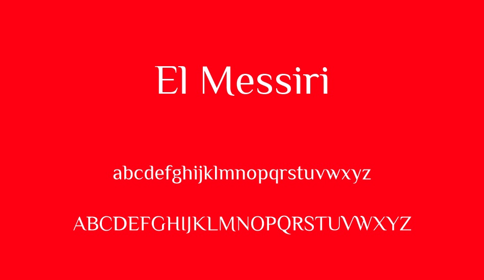 el-messiri font