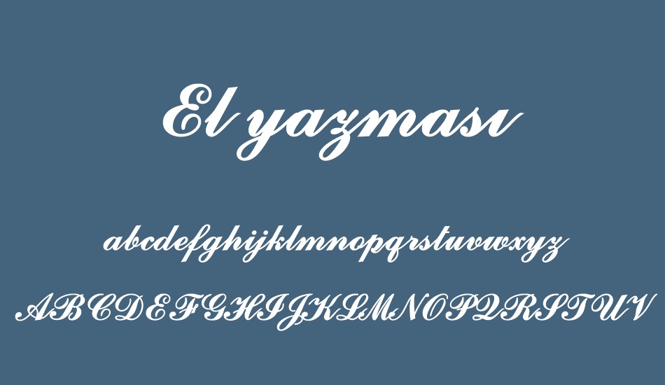 el-yazması font