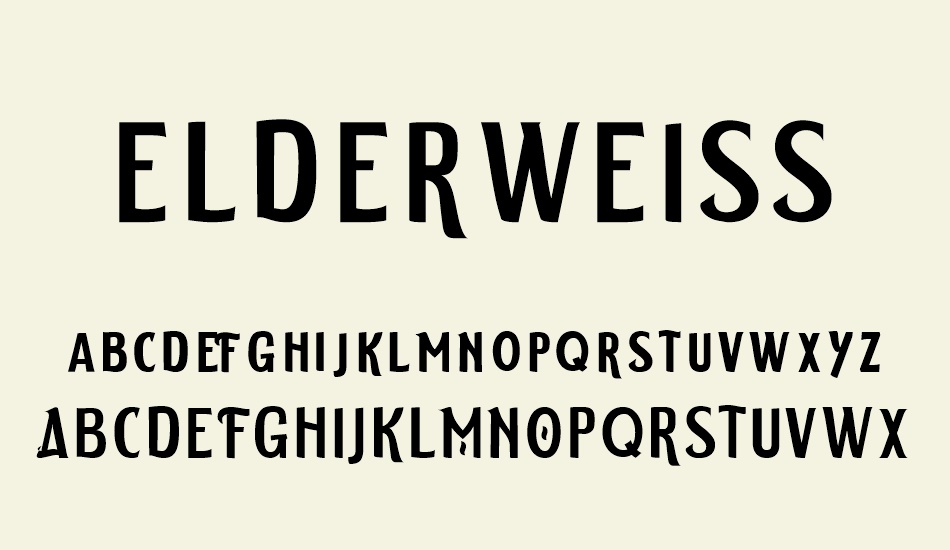 elderweıss font