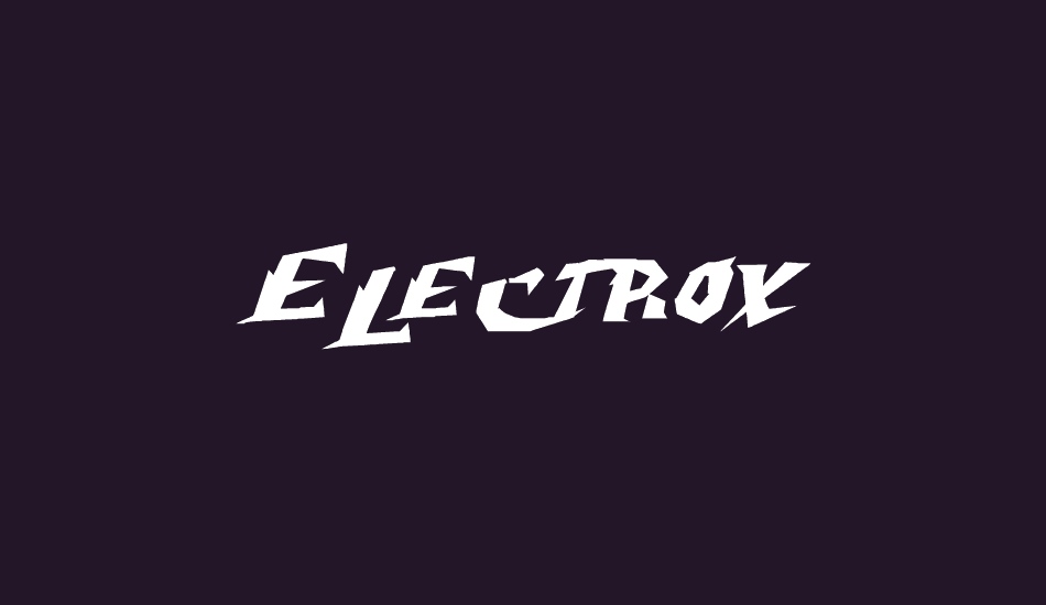 electrox- font big
