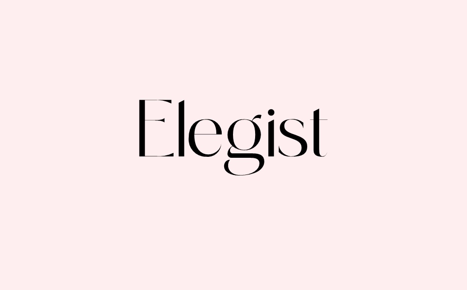 Elegist font big