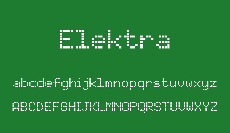 elektra font