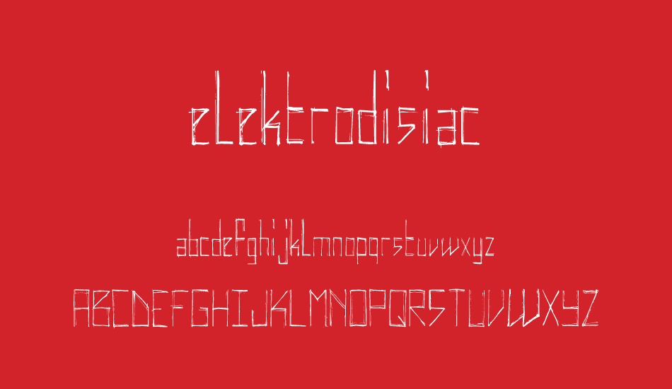 elektrodisiac font