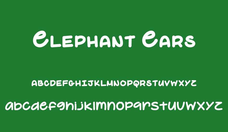 elephant-ears-demo font
