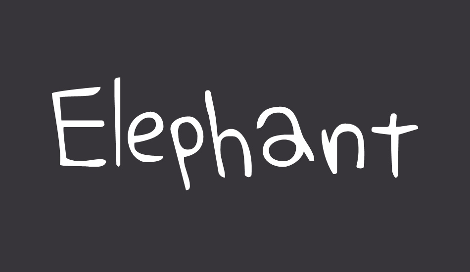 elephant-hiccups font big