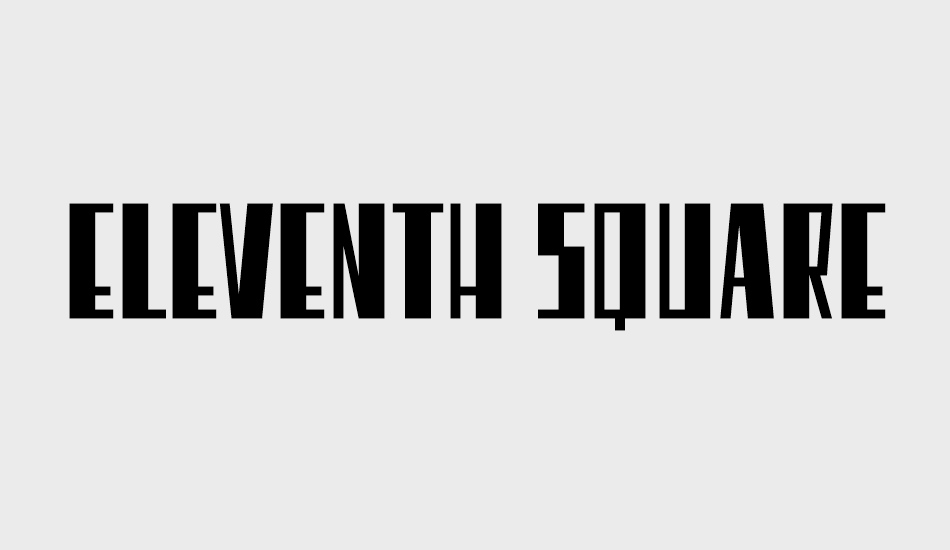 eleventh-square font big