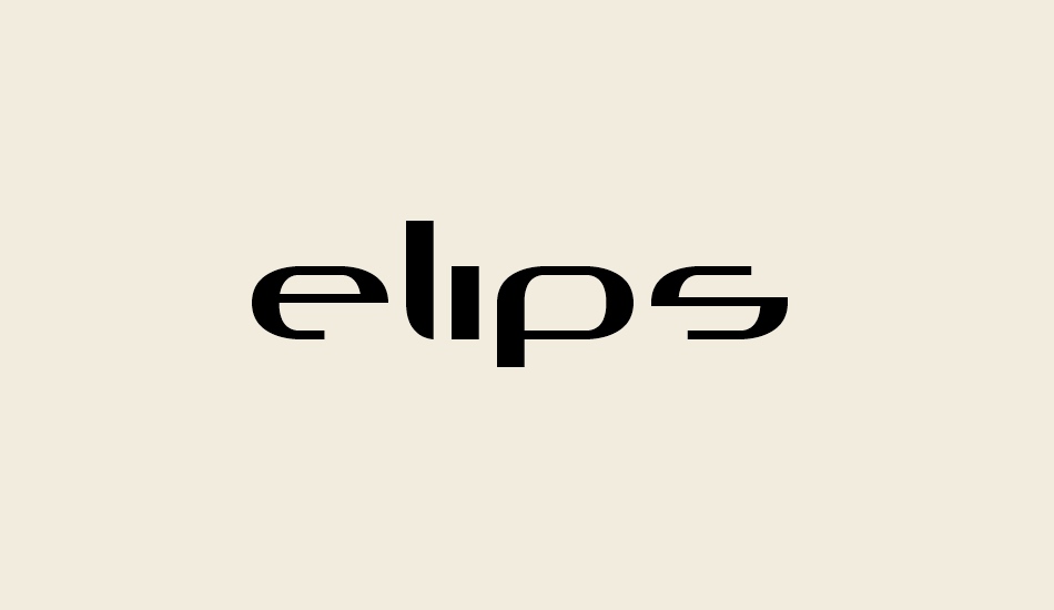 elips font big