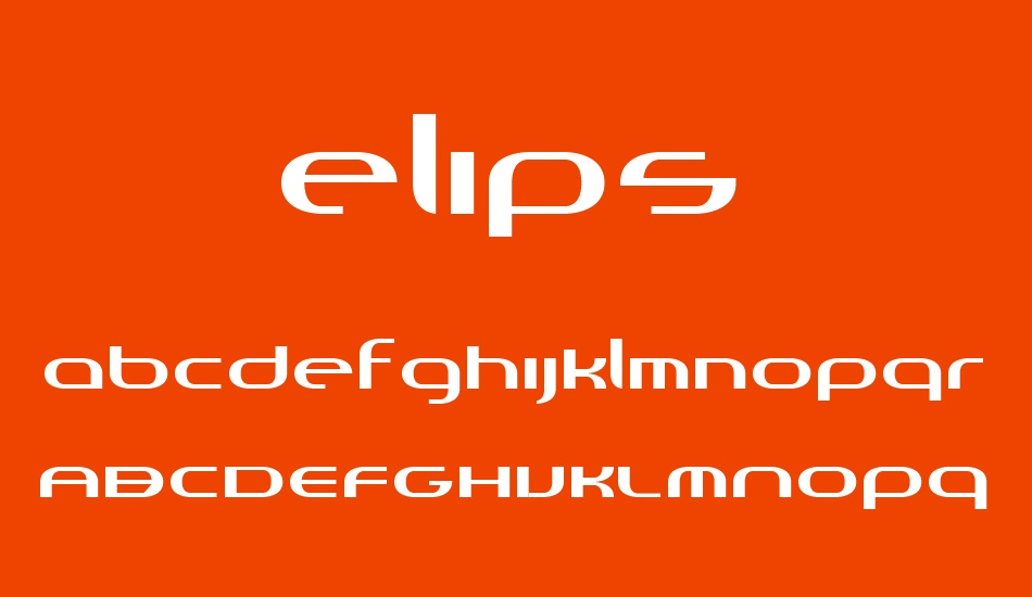 elips font